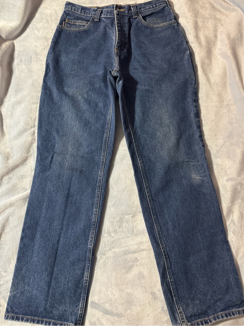 Carhartt Men's Straight Leg Jeans - Dark Blue Denim